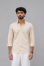 Crema Linen-Blend Shirt