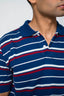 Red Lines Yarn-Dyed Pique Polo