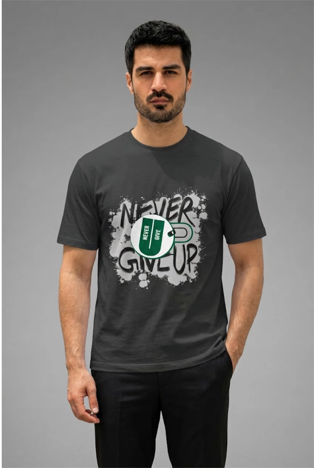 Never Give Up Graphic Tee
