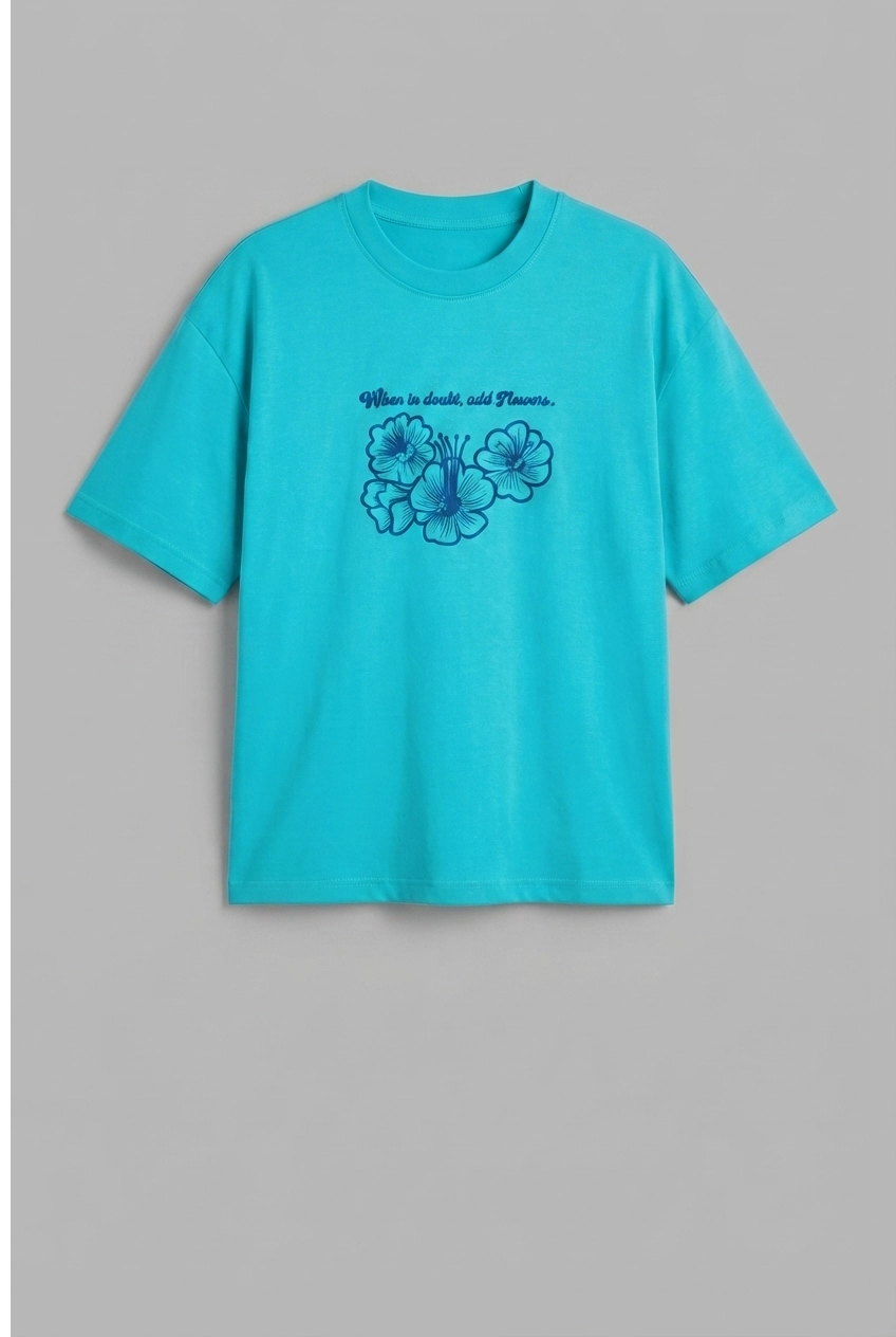 4 Flowers Interlock Tee