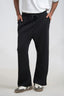 Black Tarr 3-Thread French Terry Trousers