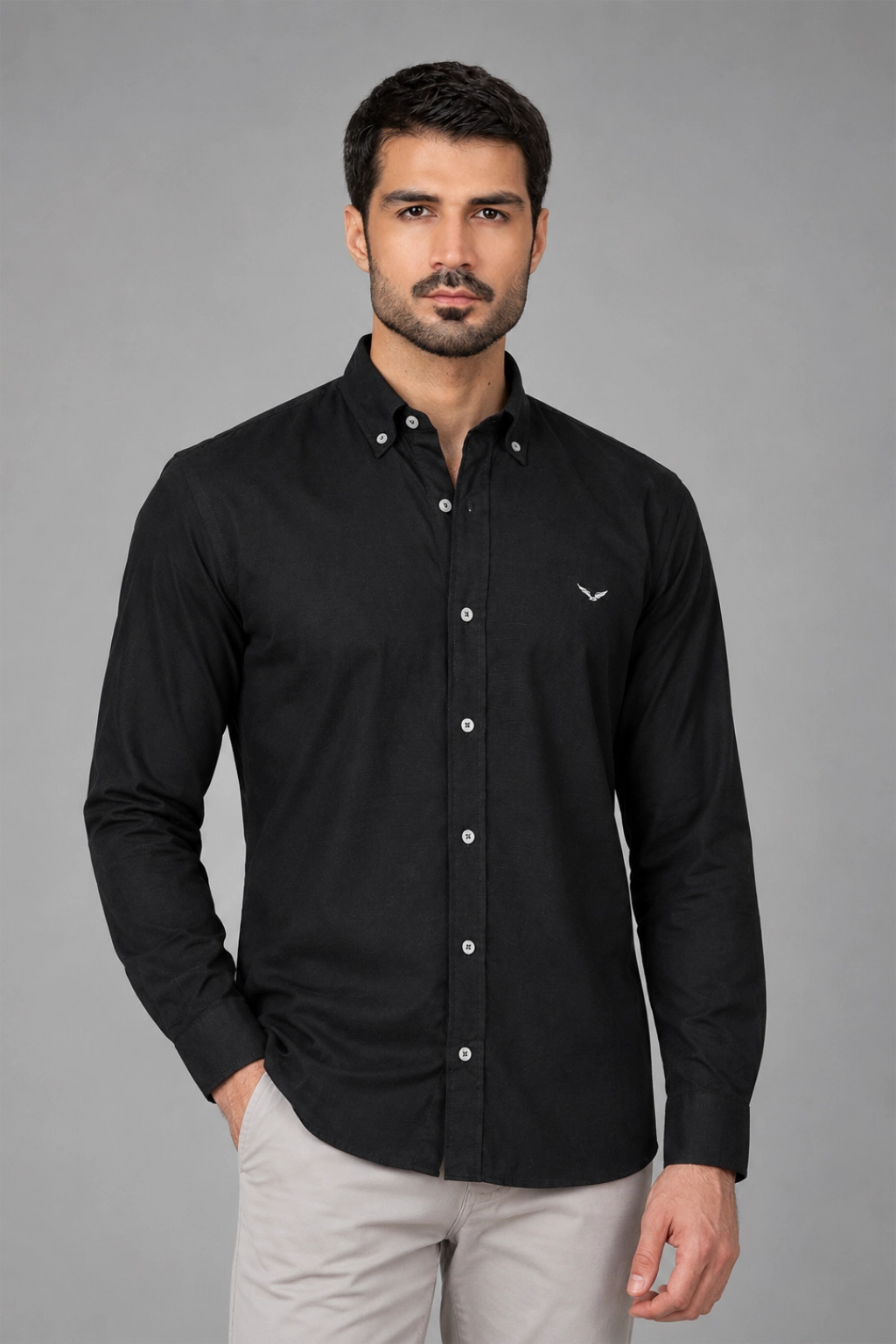 Noir Oxford Shirt