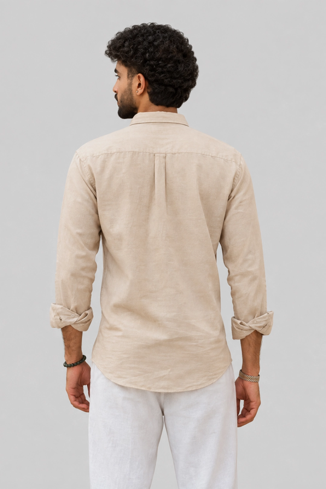 Crema Linen-Blend Shirt