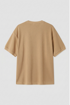 Cocoa Textured Knit Tee