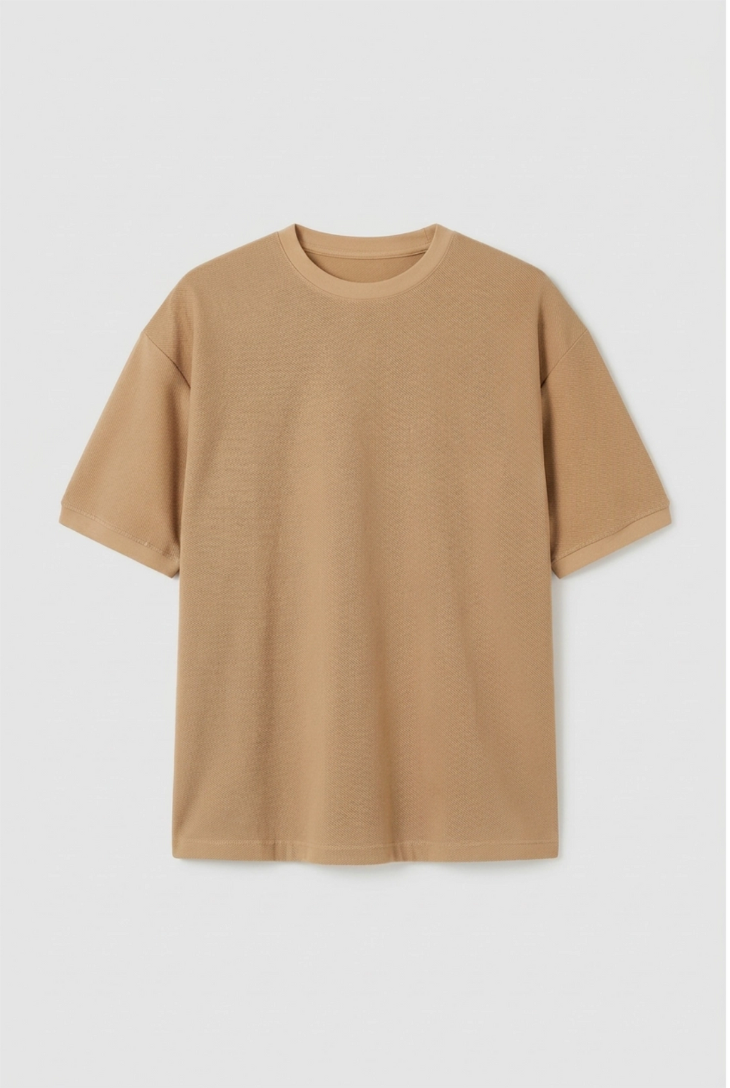 Cocoa Textured Knit Tee