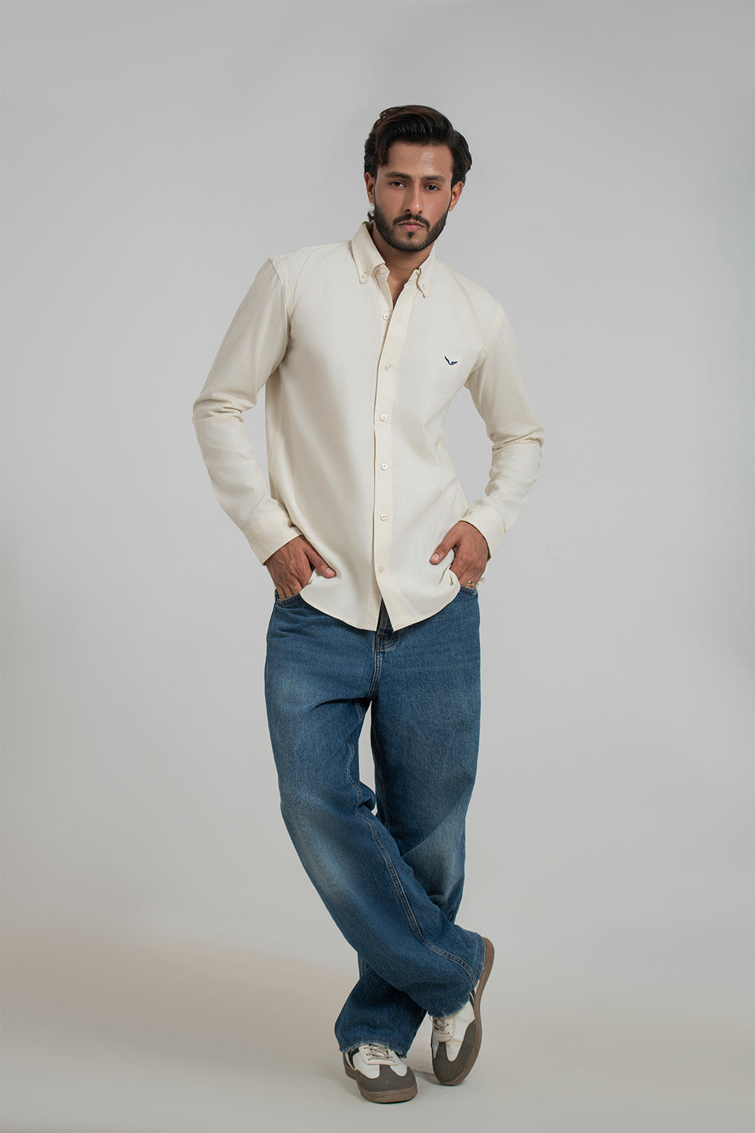 Pumice Linen-Blend Shirt Main image