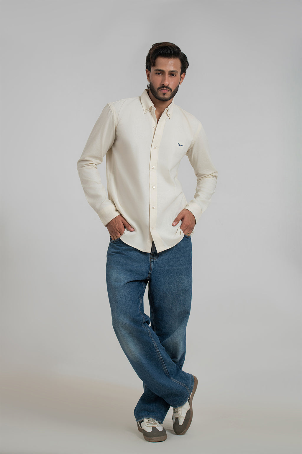 Pumice Linen-Blend Shirt