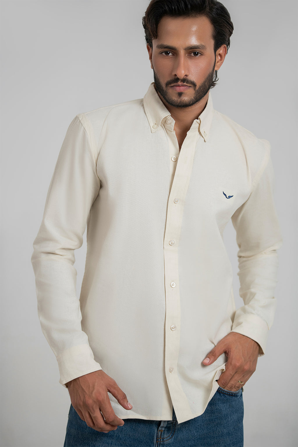 Pumice Linen-Blend Shirt