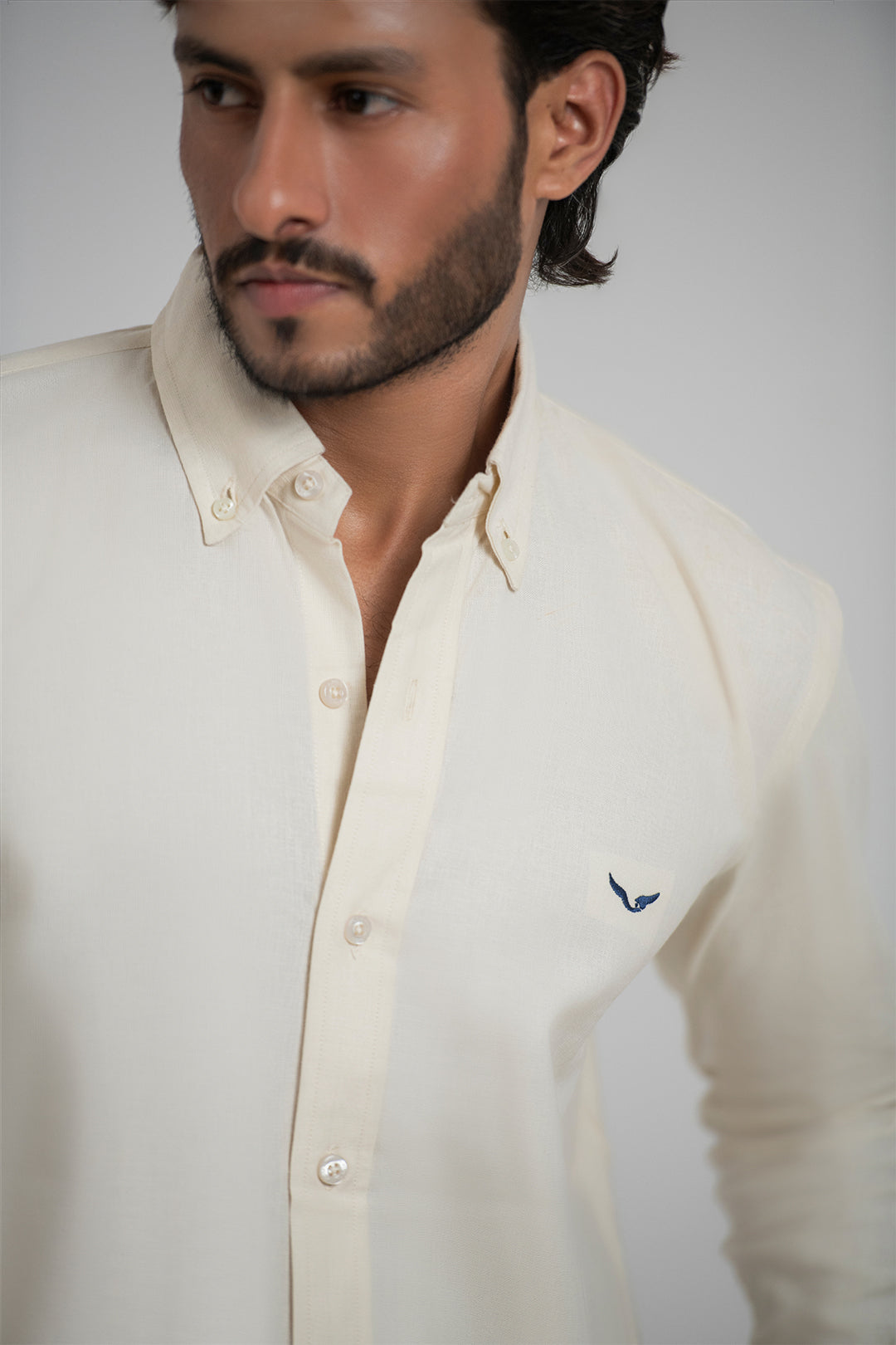Pumice Linen-Blend Shirt