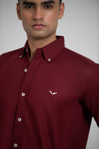 Plum Oxford Shirt
