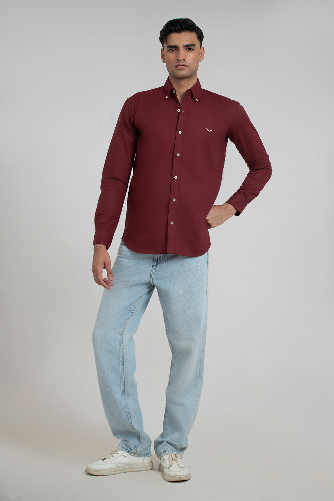 Plum Oxford Shirt