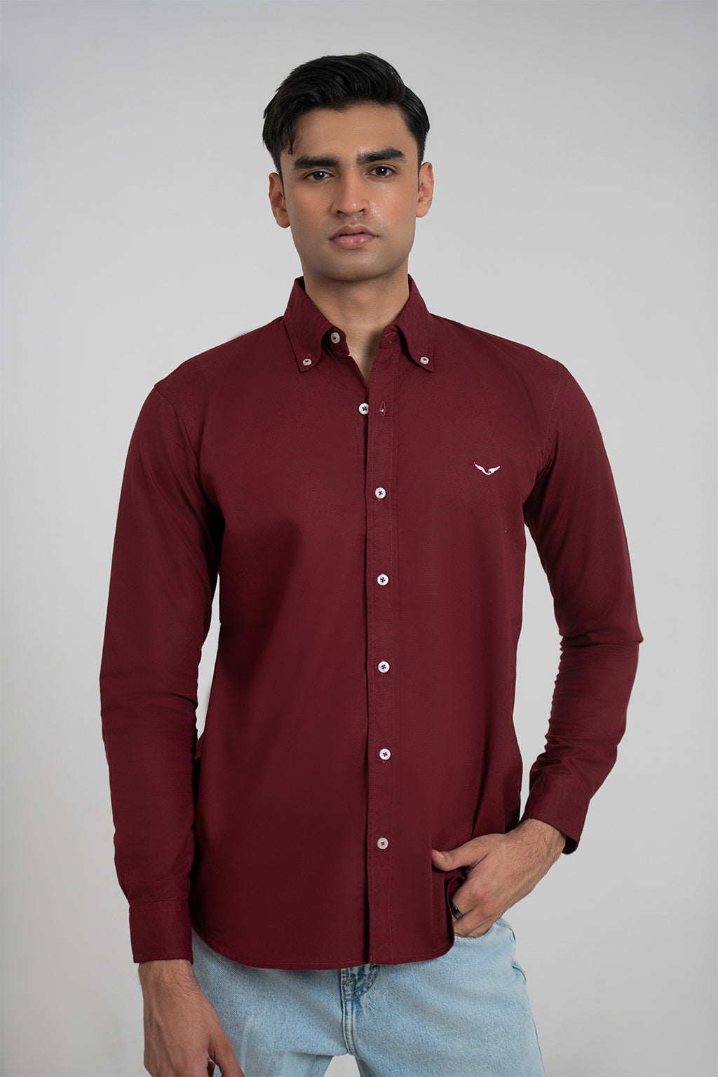 Plum Oxford Shirt