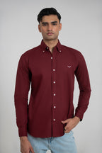 Plum Oxford Shirt
