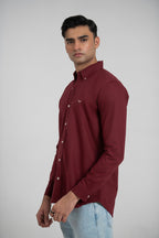Plum Oxford Shirt