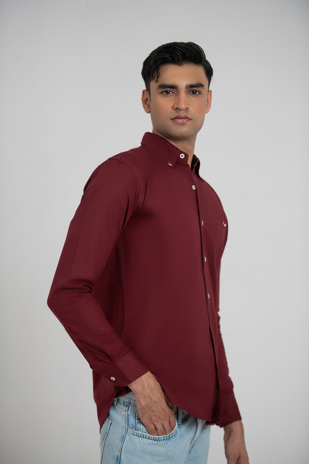 Plum Oxford Shirt