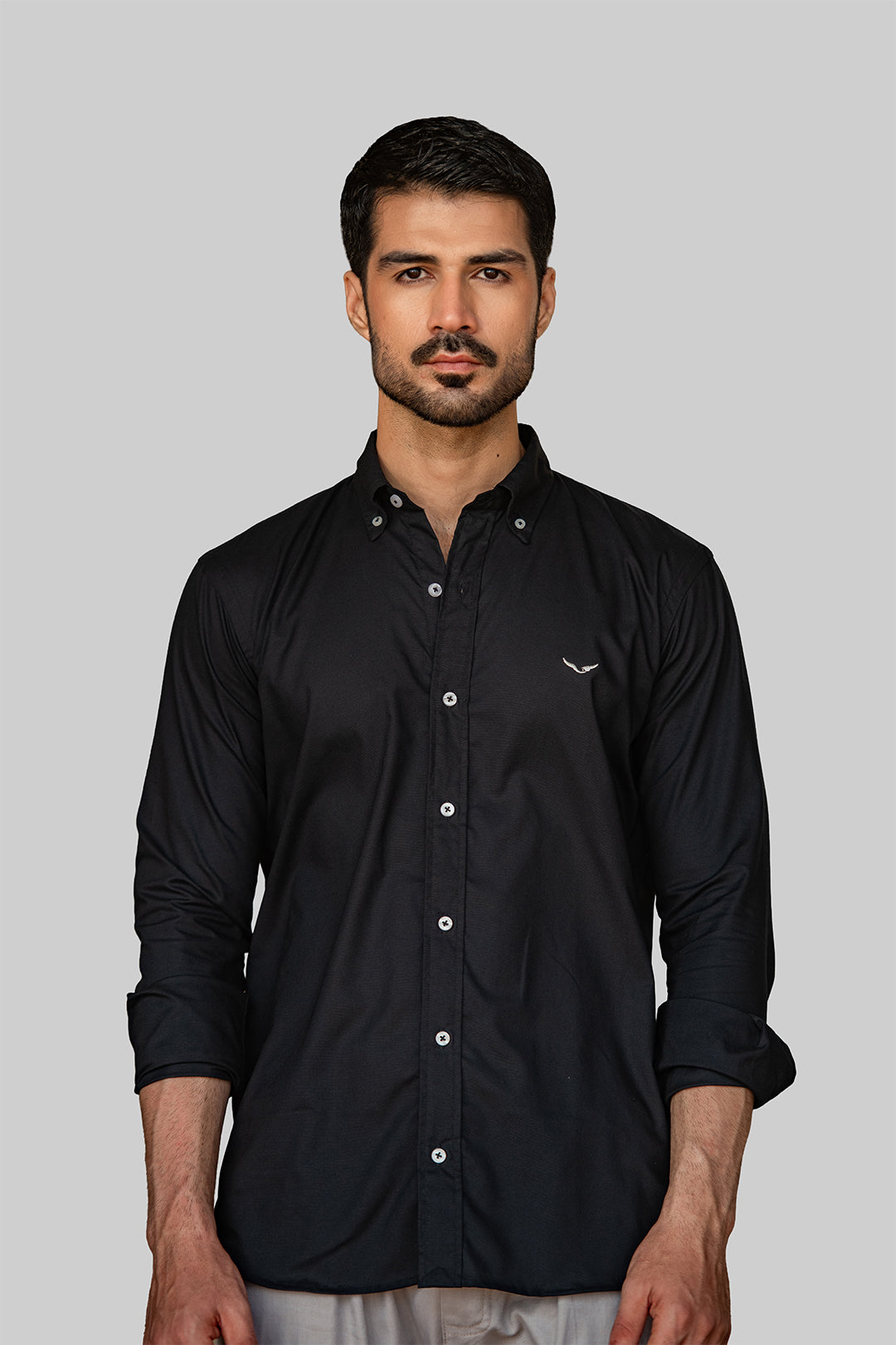 Midnight Linen-Blend Shirt Main image