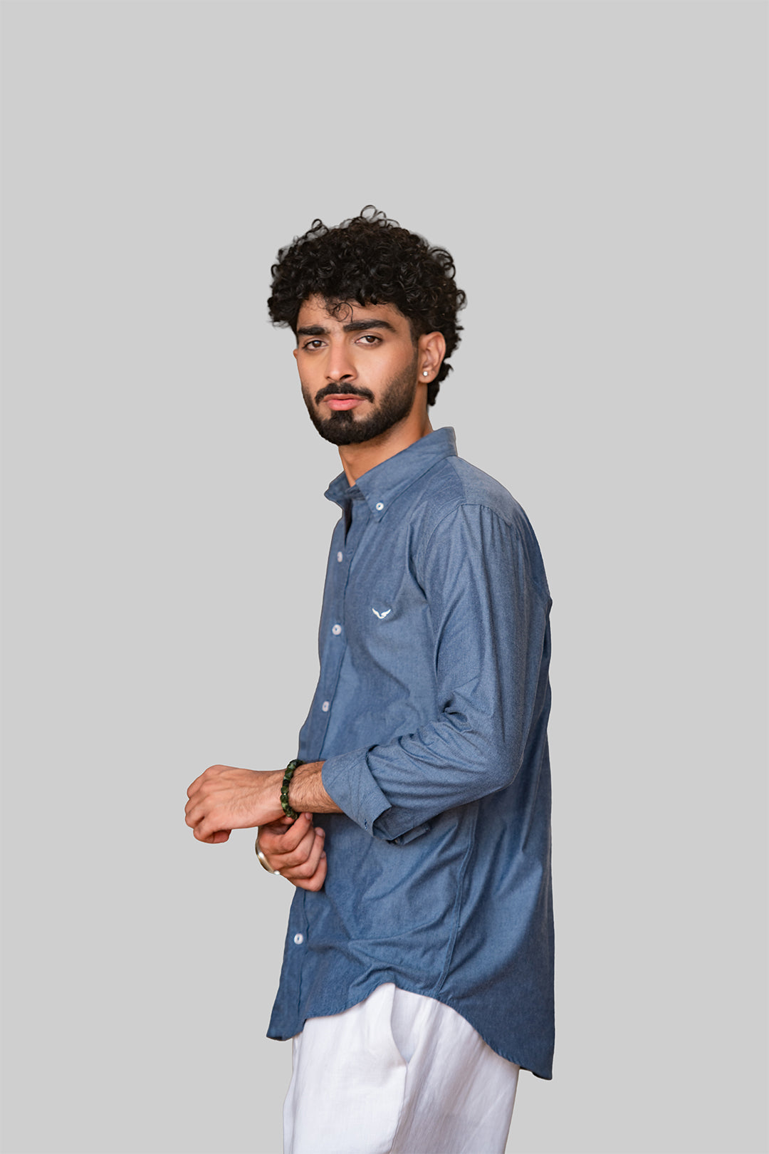 Midnight Cove Linen-Blend Shirt