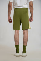 Rib Olive 3-Thread French Terry Shorts