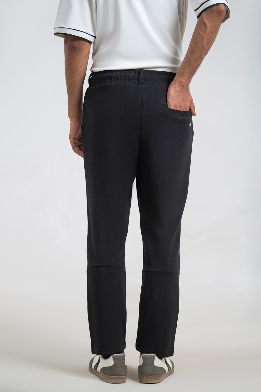 Slate Black Interlock Trousers