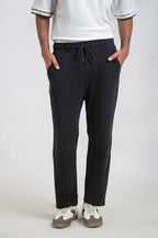 Slate Black Interlock Trousers