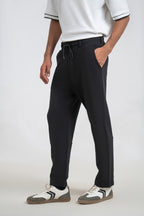 Slate Black Interlock Trousers