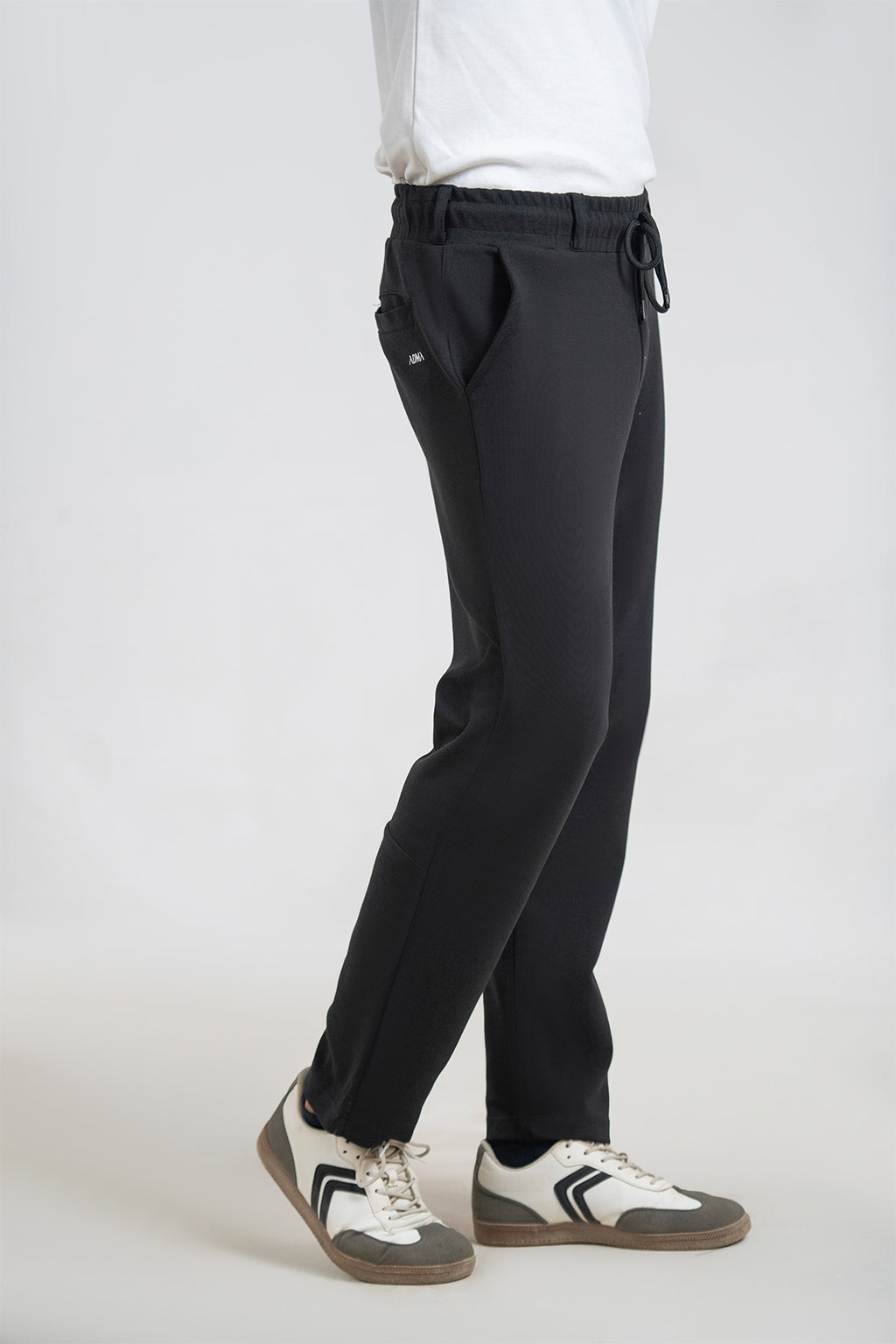 Slate Black Interlock Trousers