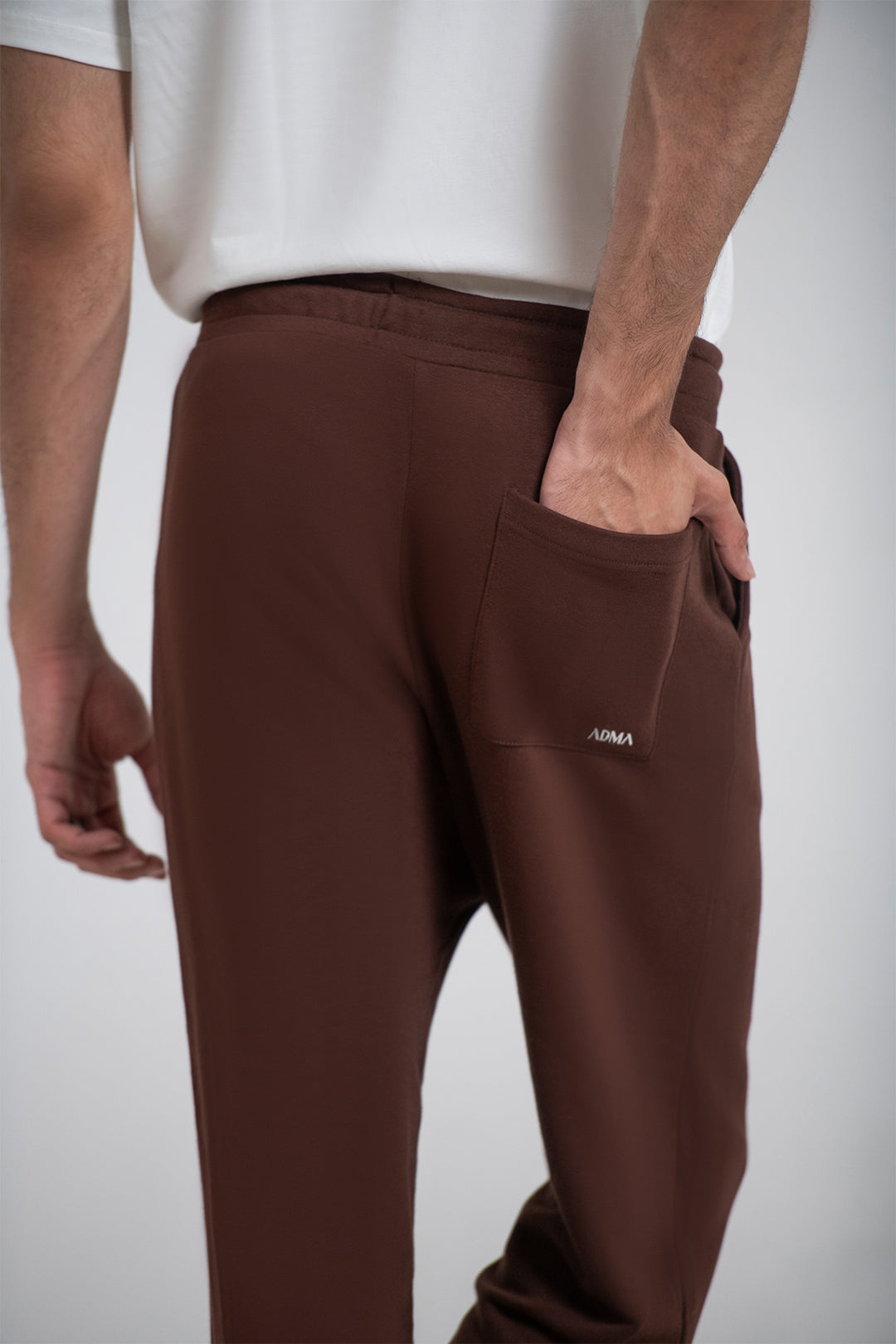 Dark Choco 3-Thread French Terry Trousers