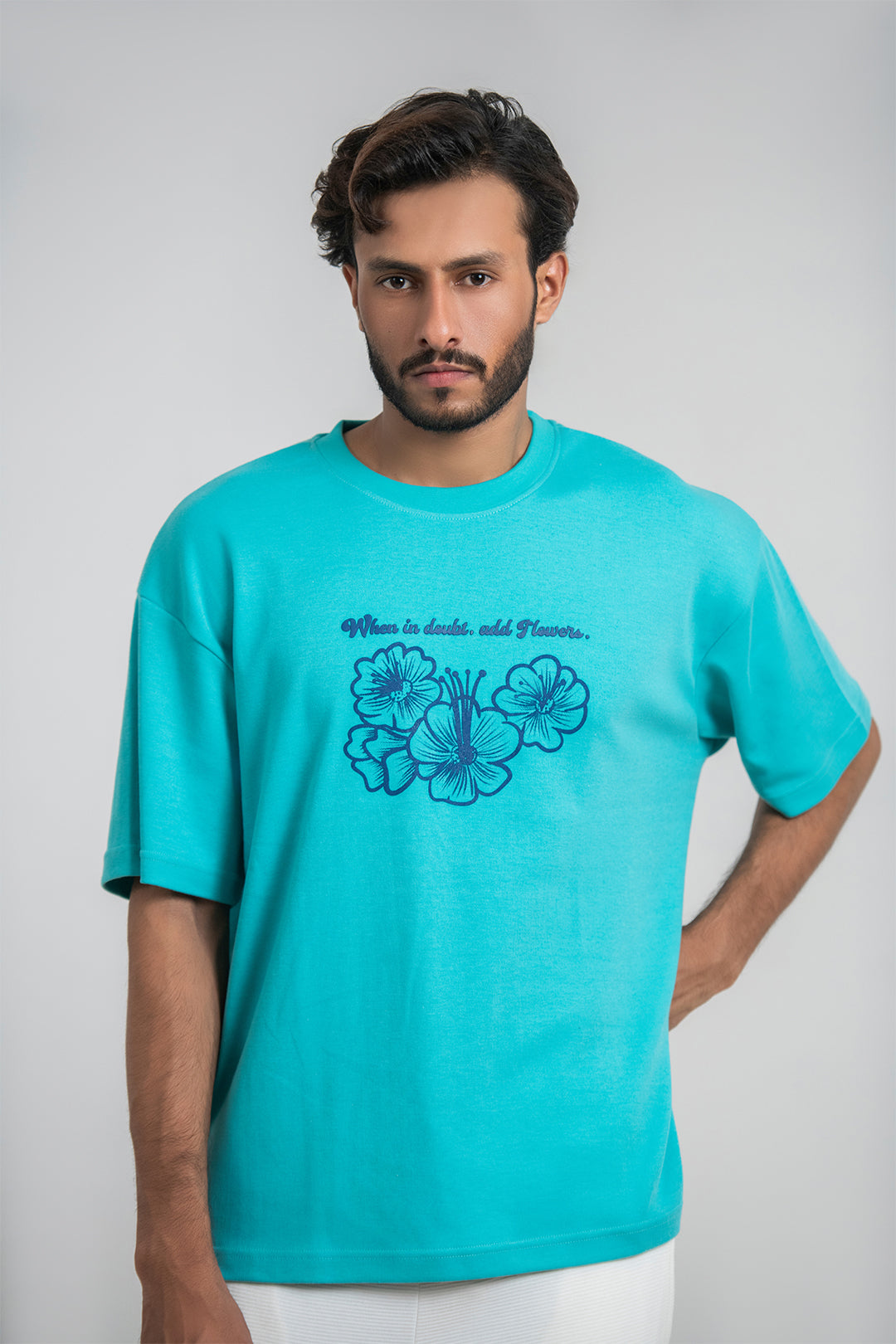 4 Flowers Interlock Tee
