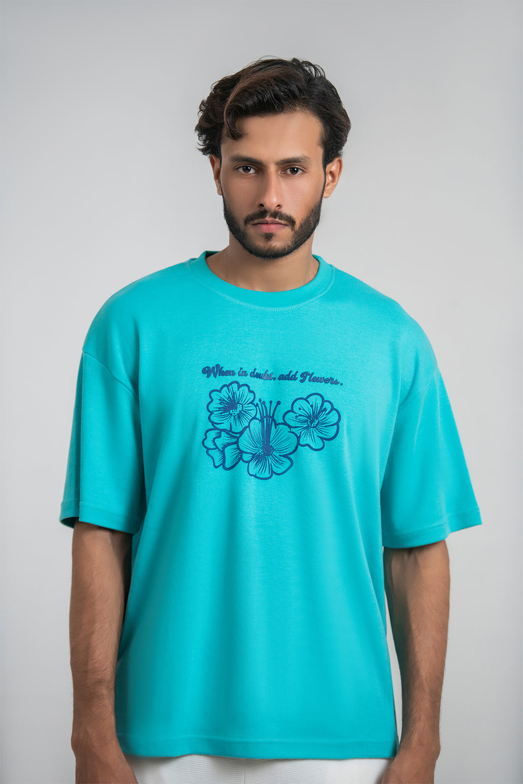4 Flowers Interlock Tee