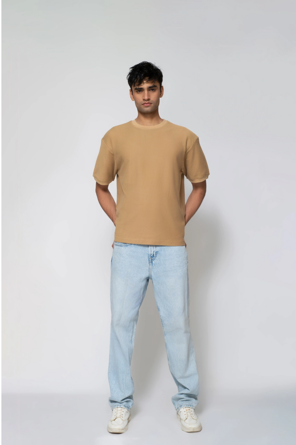 Cocoa Textured Knit Tee