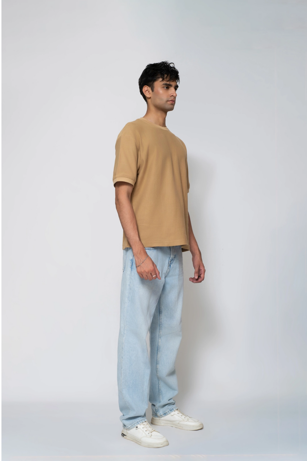Cocoa Textured Knit Tee