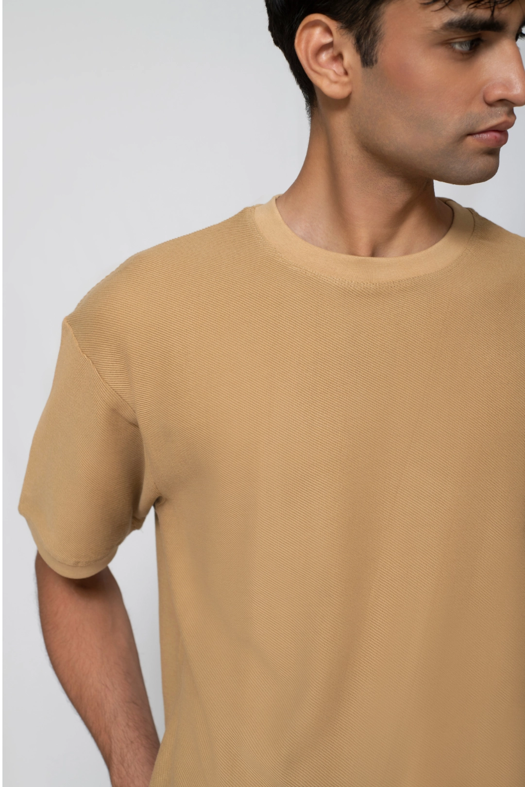 Cocoa Textured Knit Tee
