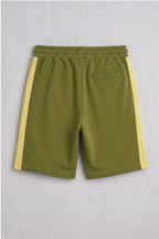 Rib Olive 3-Thread French Terry Shorts