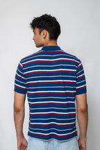 Red Lines Yarn-Dyed Pique Polo