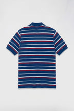 Red Lines Yarn-Dyed Pique Polo