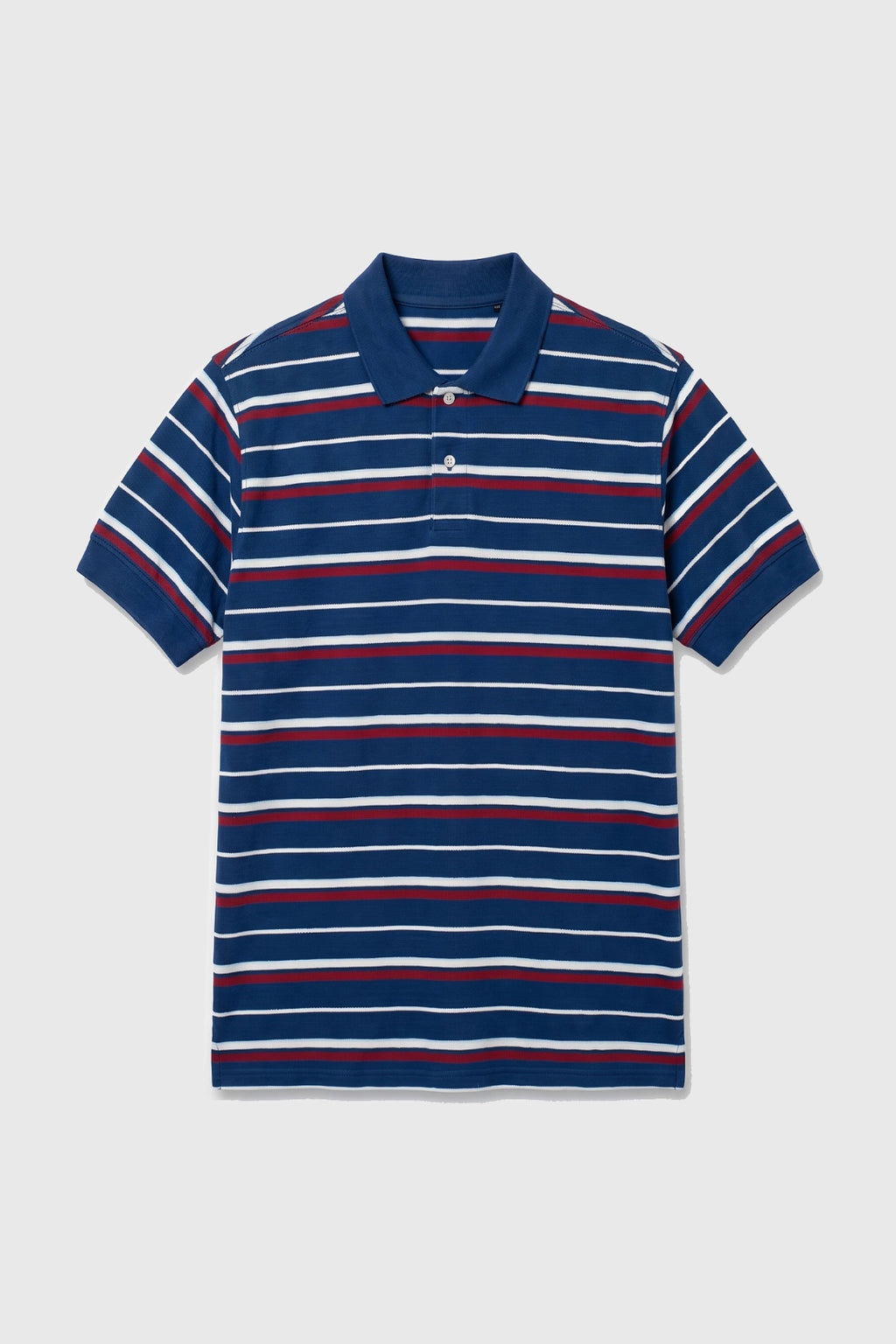 Red Lines Yarn-Dyed Pique Polo