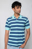 Blue Dots Yarn-Dyed Pique Polo