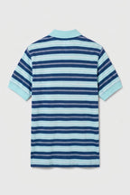 Blue Dots Yarn-Dyed Pique Polo