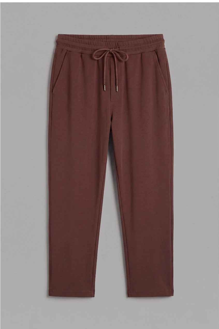 Dark Choco 3-Thread French Terry Trousers