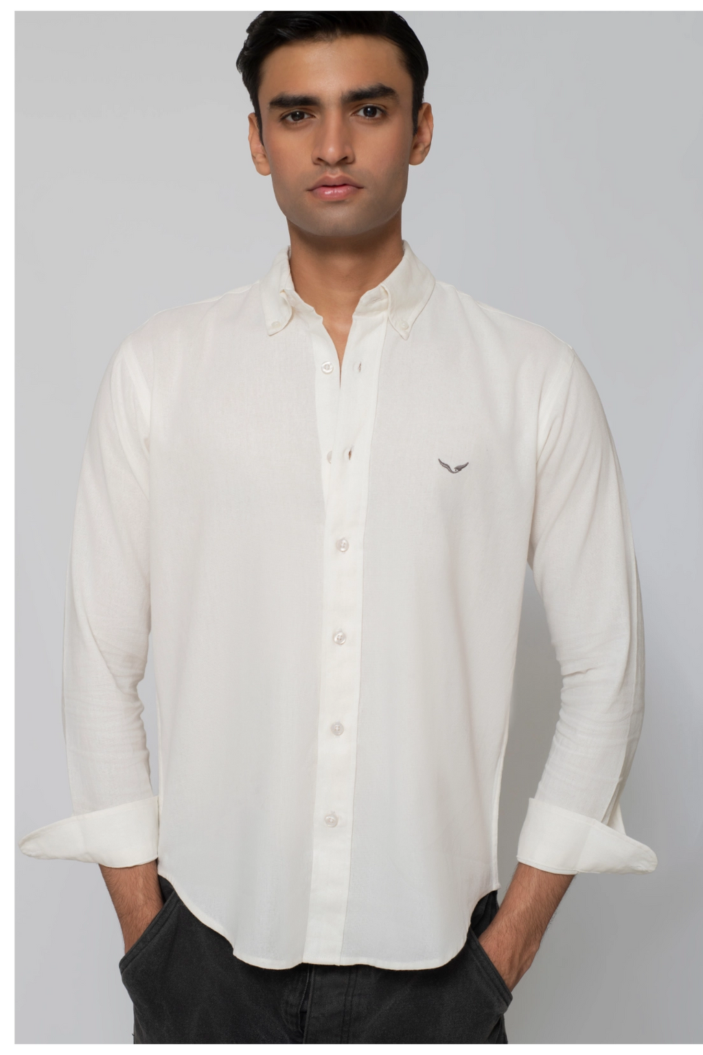 Frost Linen-Blend Shirt