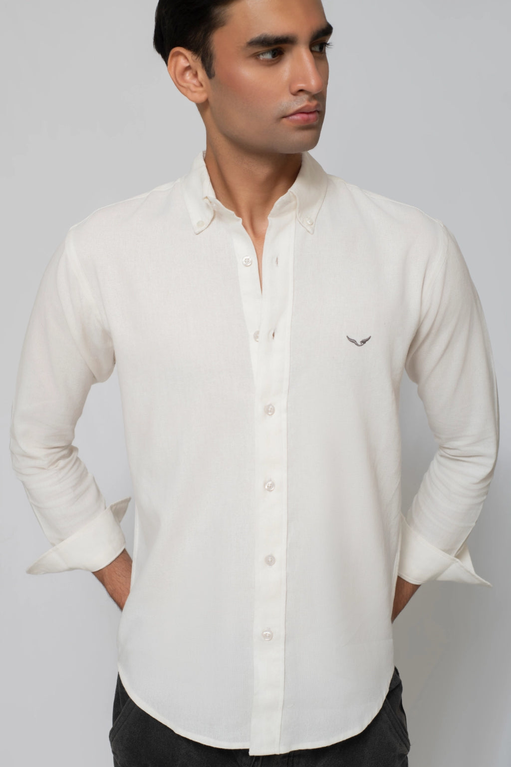 Frost Linen-Blend Shirt