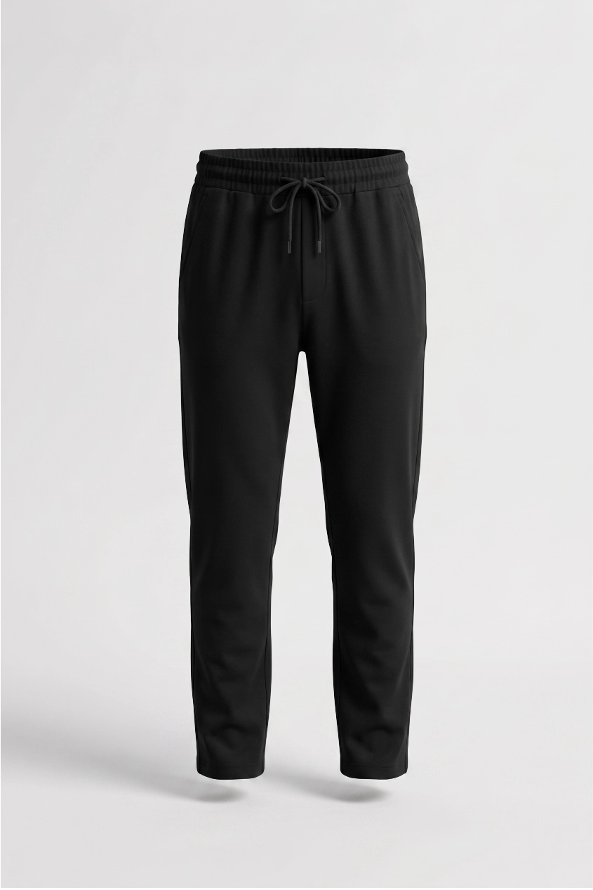 Slate Black Interlock Trousers